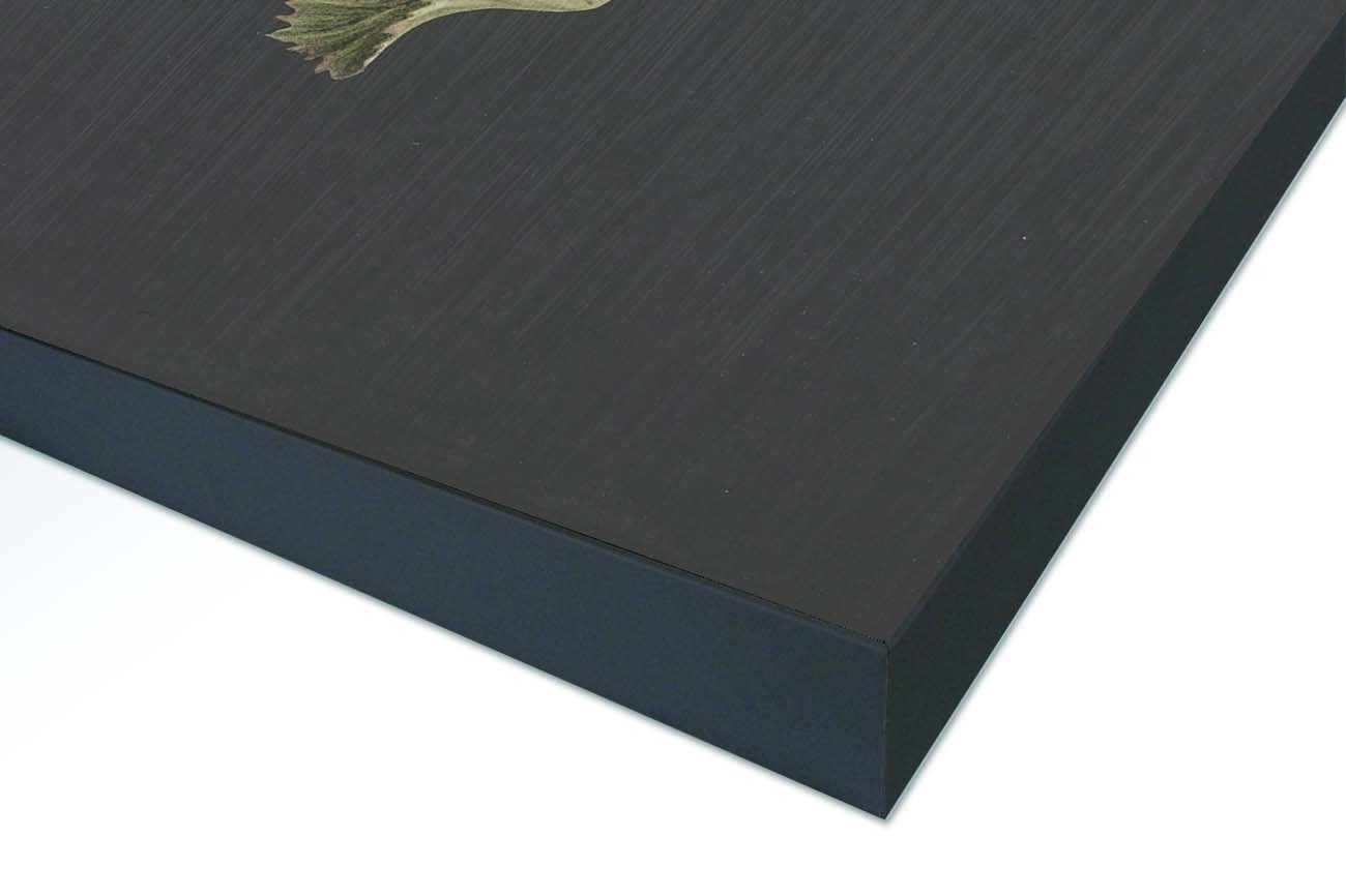 Textieldoek gemonteerd in frame zwart