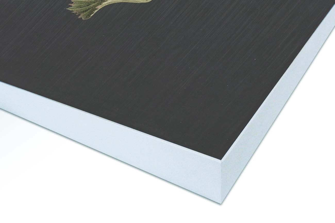 Textieldoek gemonteerd in frame wit