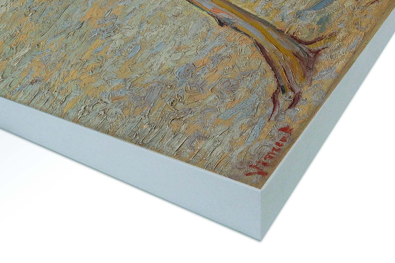 Textieldoek gemonteerd in frame zilver