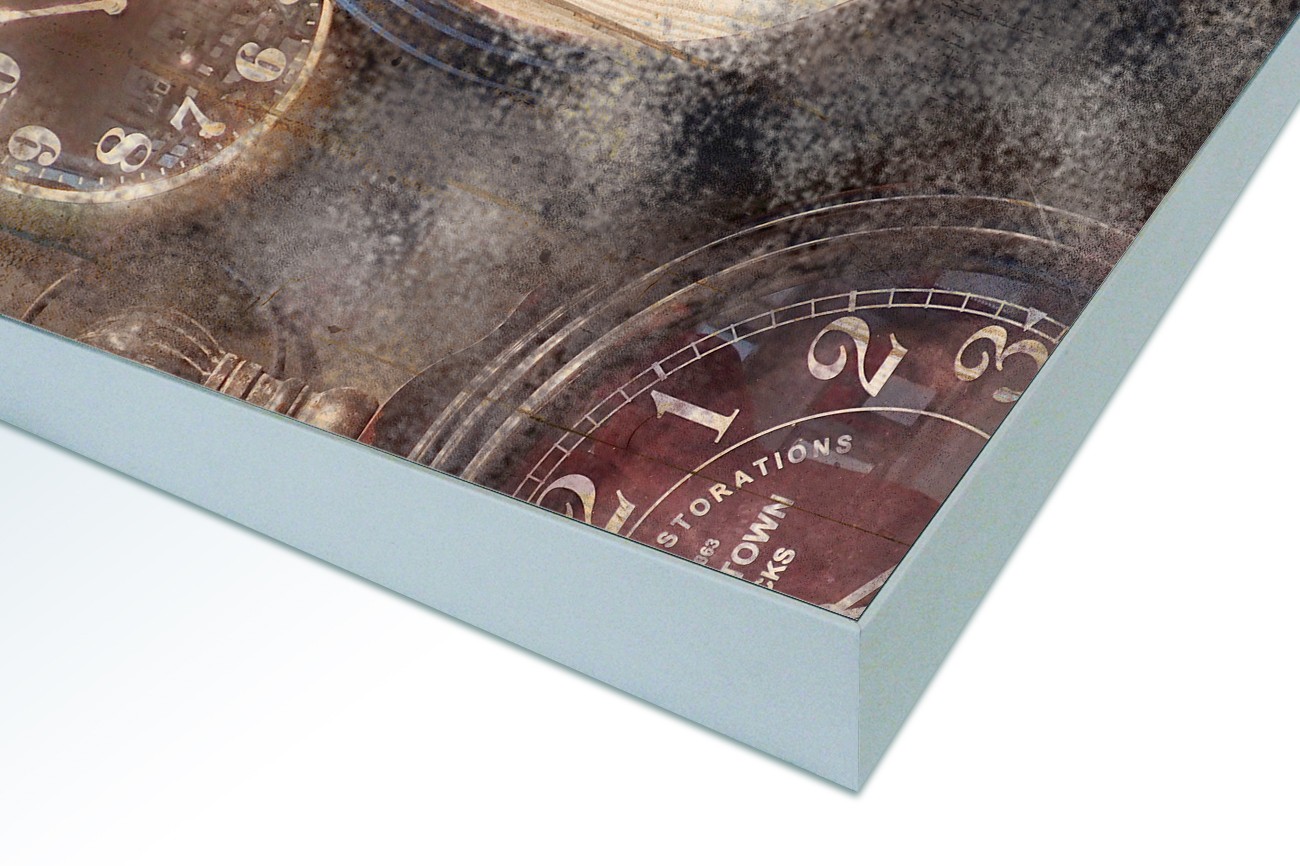 Close up textieldoek in frame gemonteerd